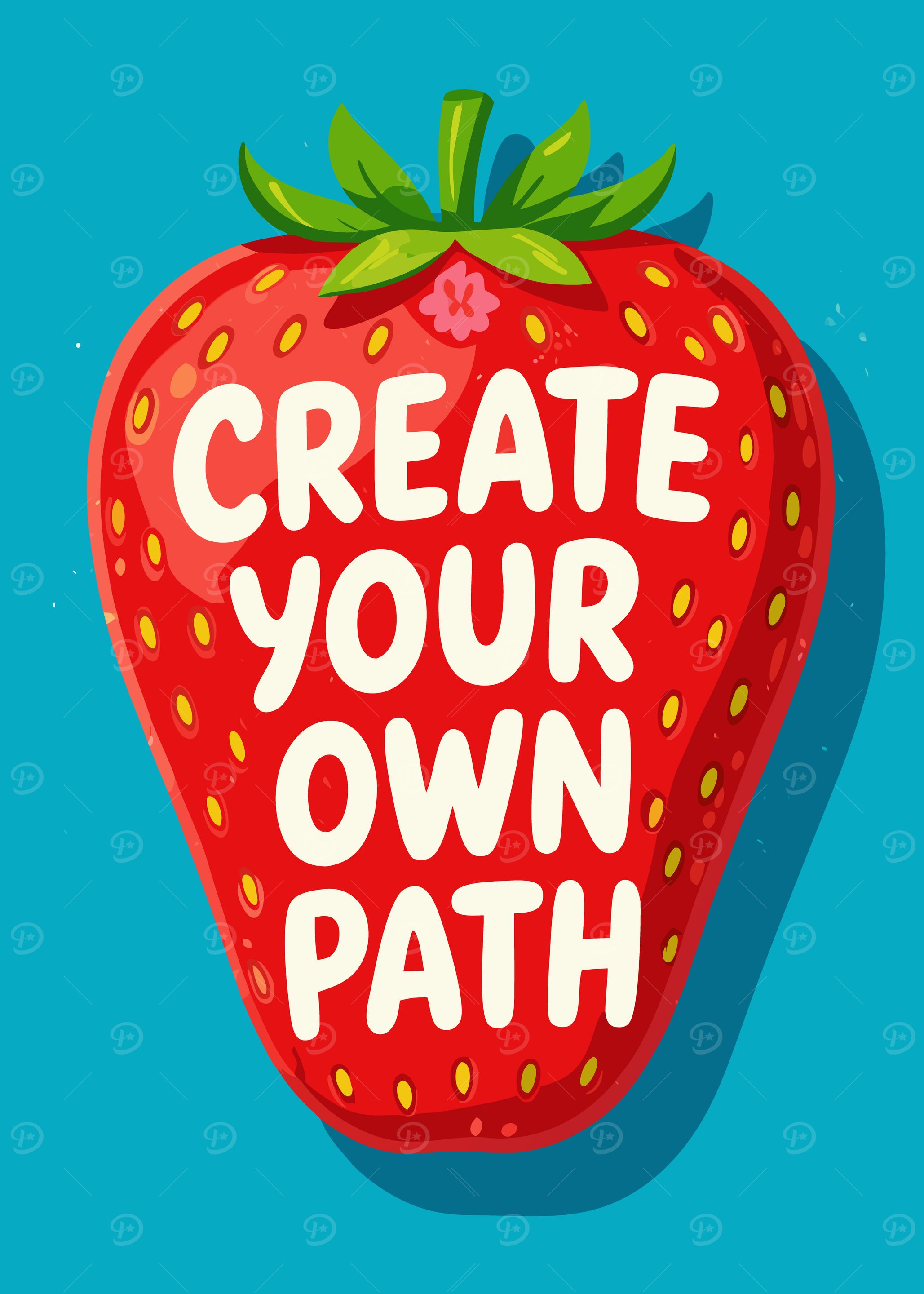 Create Your Own Path Strawberry Art