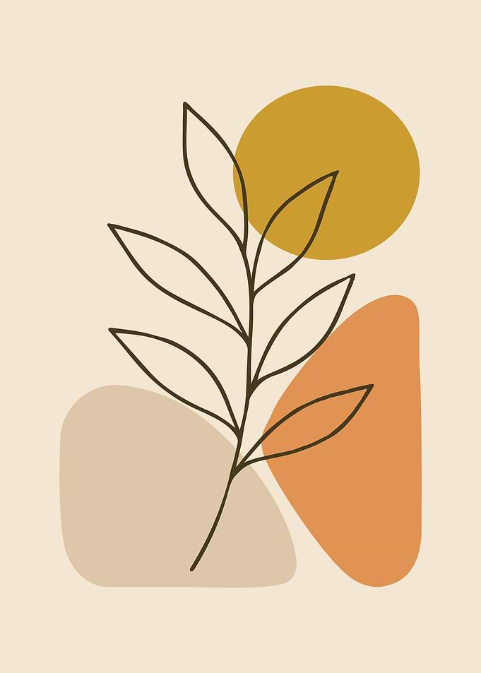Minimalist Botanical Art