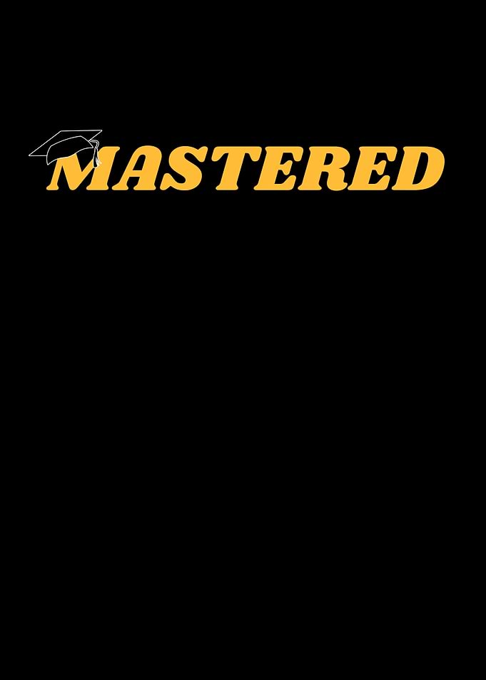 Mastered Graduation Text Art