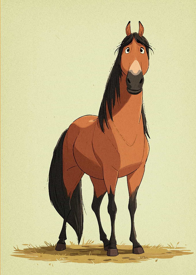 Cartoon Horse Illustration