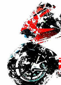 Abstract Motorcycle Art