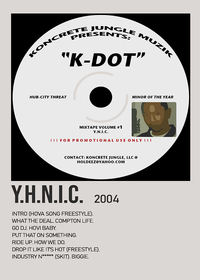 K-Dot Y.H.N.I.C. Mixtape Cover