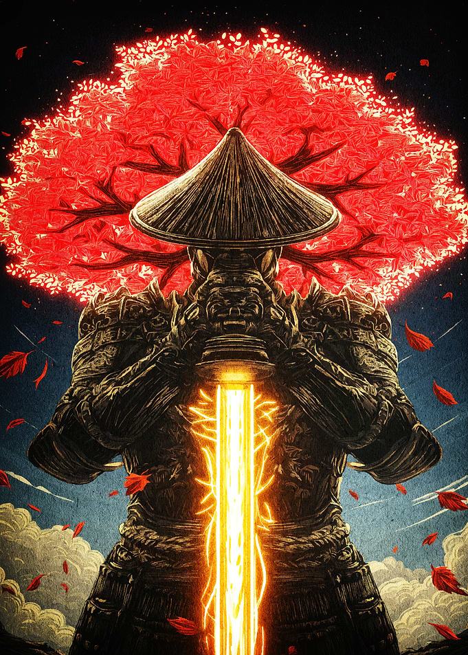 Samurai Glowing Sword