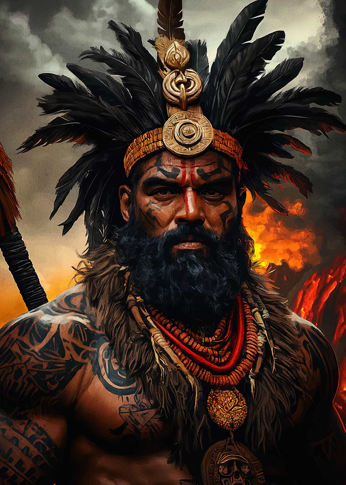 Tribal Warrior Portrait