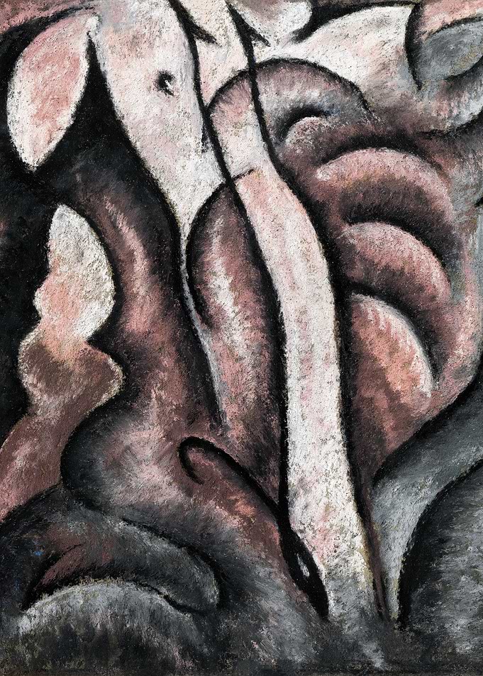 Abstract Pastel Drawing