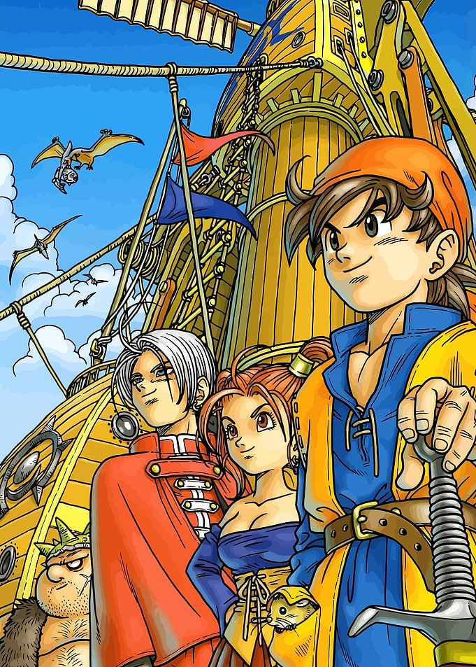 Dragon Quest XI Group on Airship