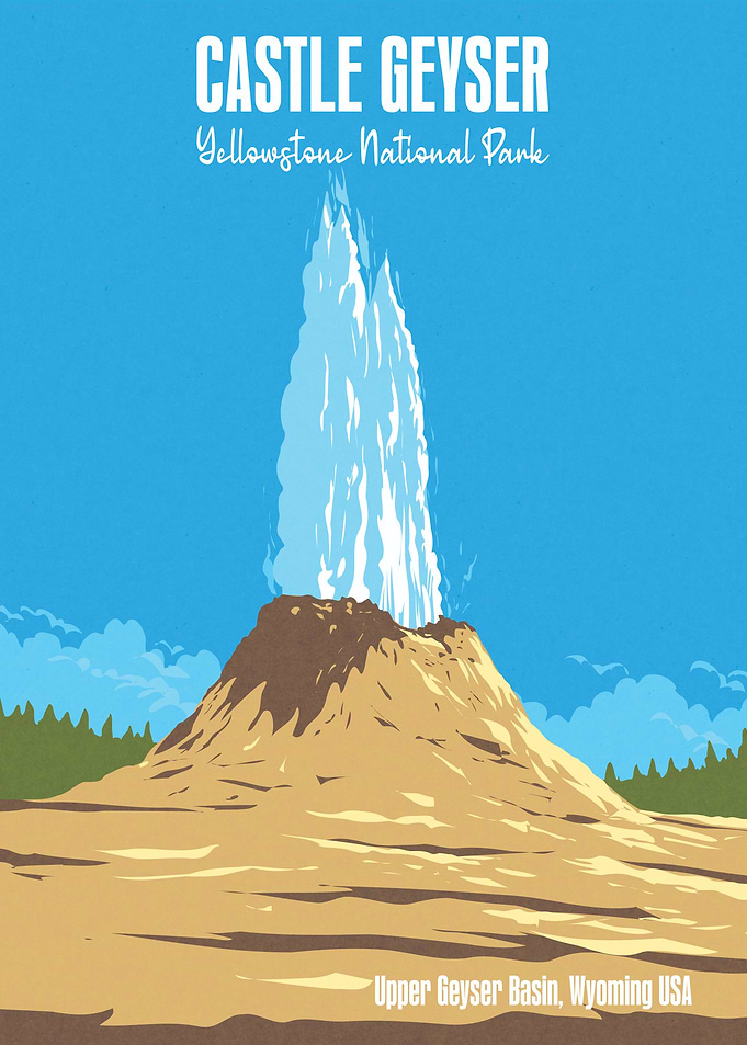 Castle Geyser, Yellowstone National Park