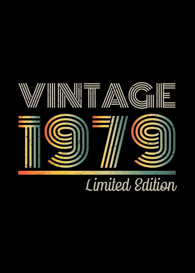 Vintage 1979 Limited Edition Retro Design