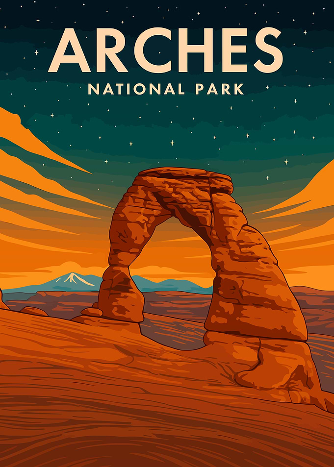 Arches National Park Night