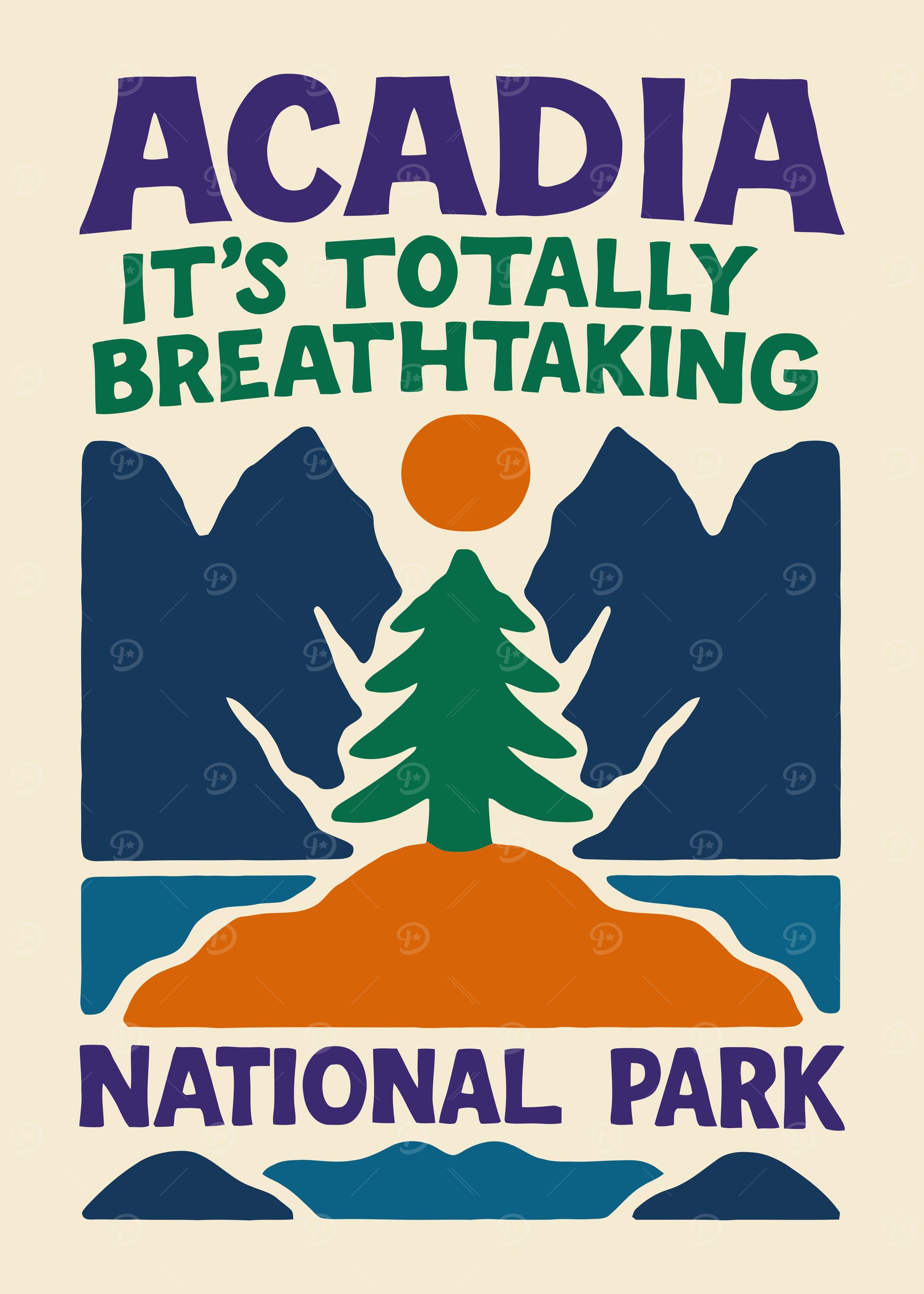 Acadia National Park Poster