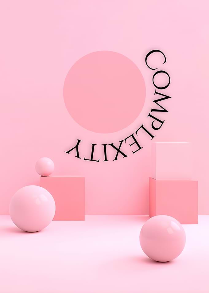 Pink Complexity Abstract