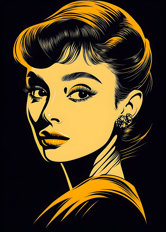 Audrey Hepburn design Poster Art