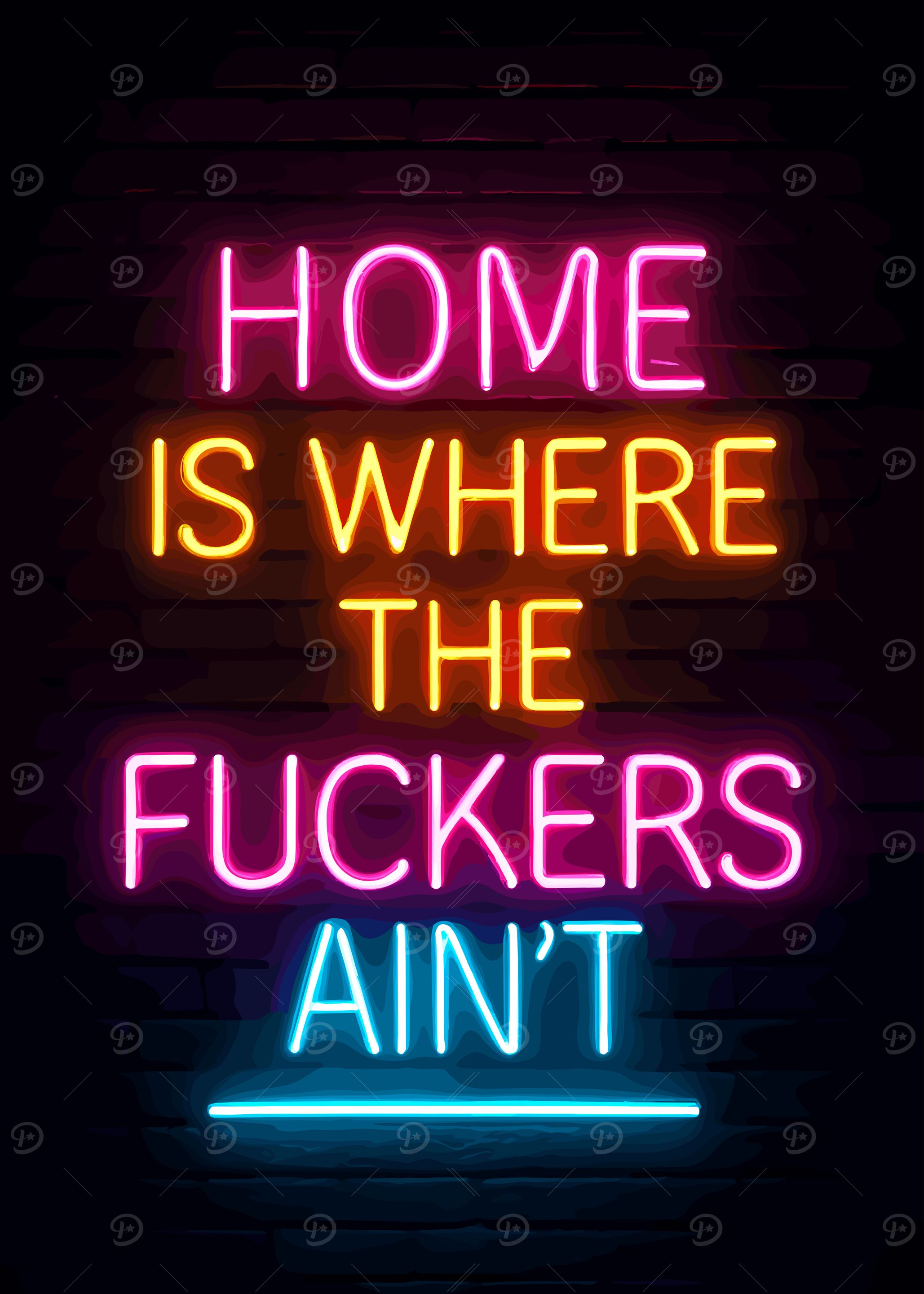 Home is where the... Neon Sign