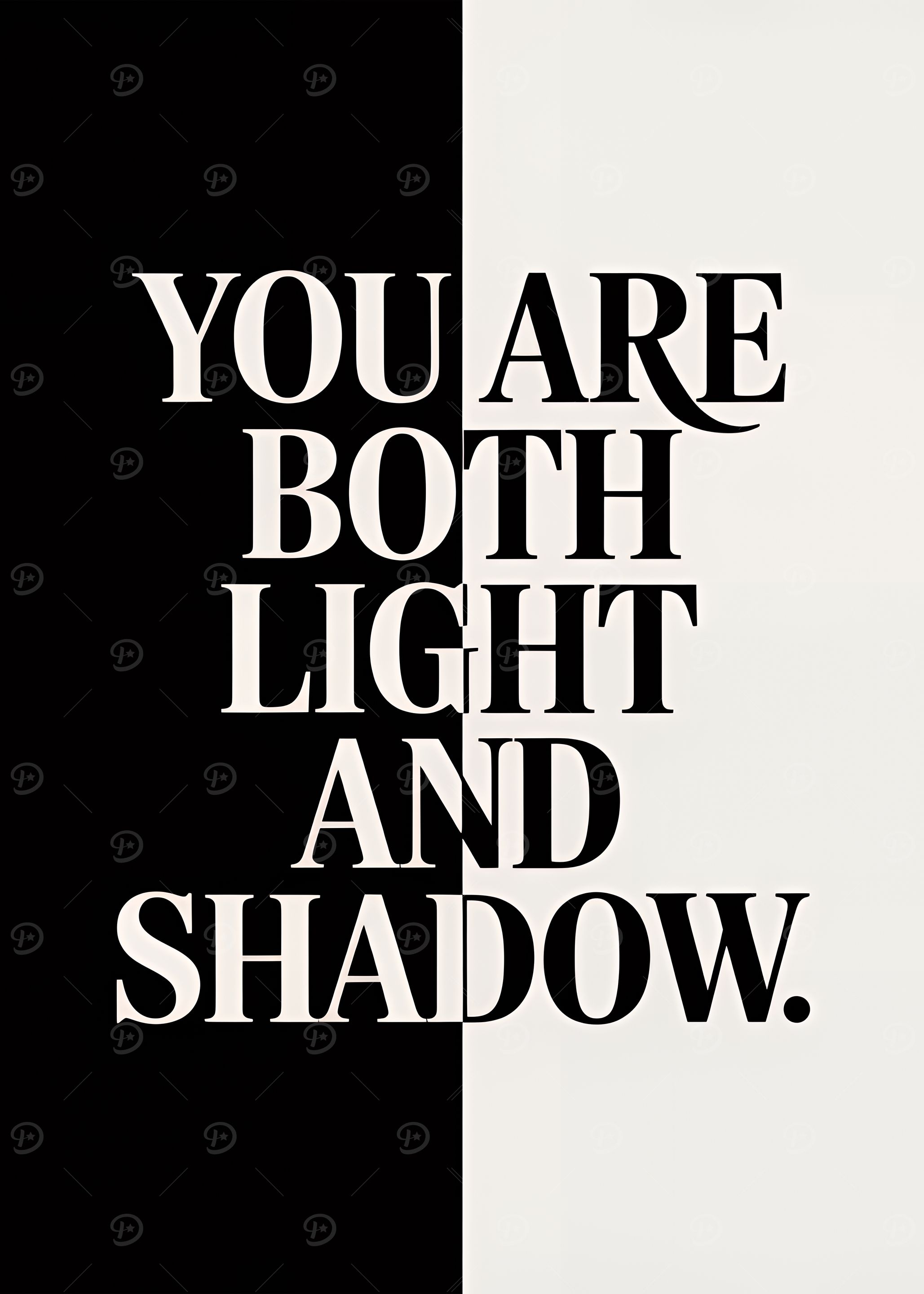 Light and Shadow Text Art