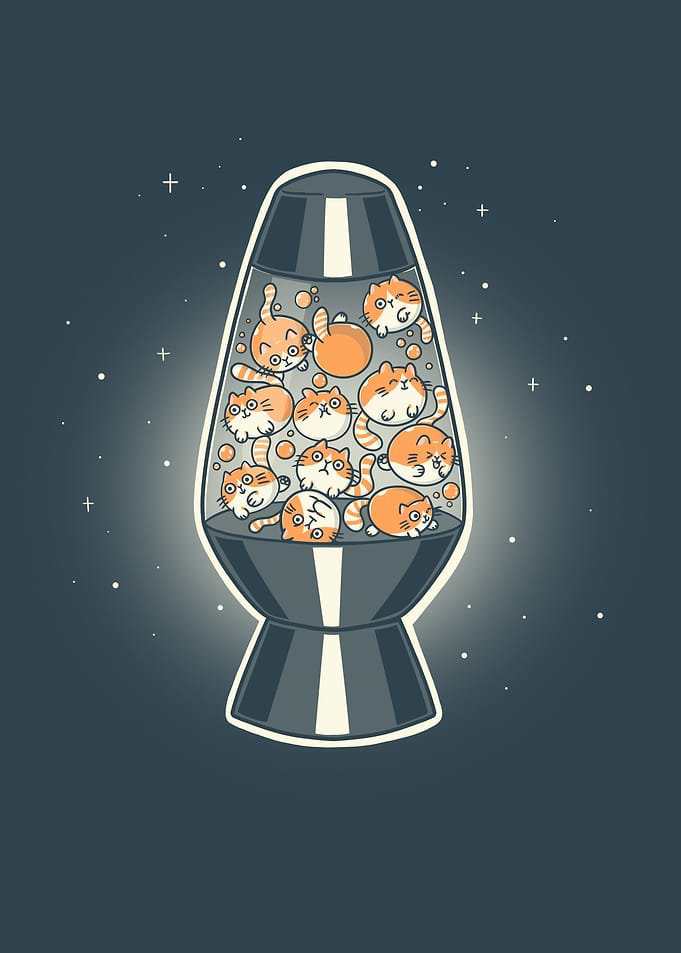 Lava cat lamp