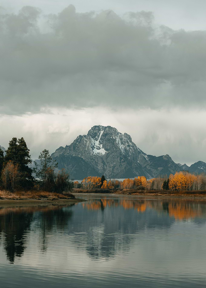 Mountain Reflection on Calm Lake