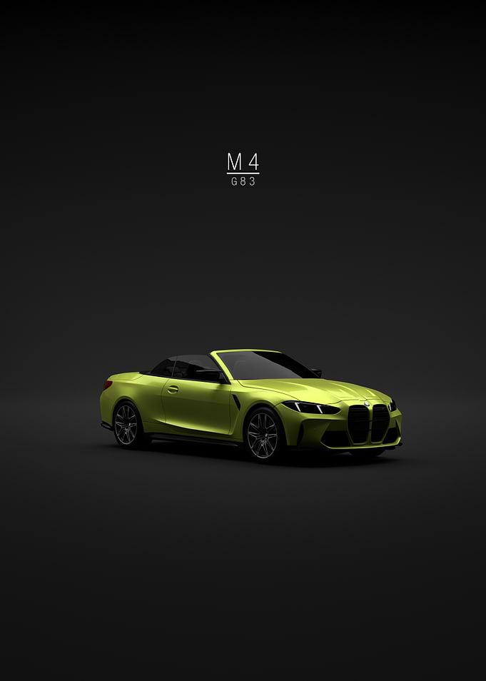 BMW M4 2025 G83 Yellow Front