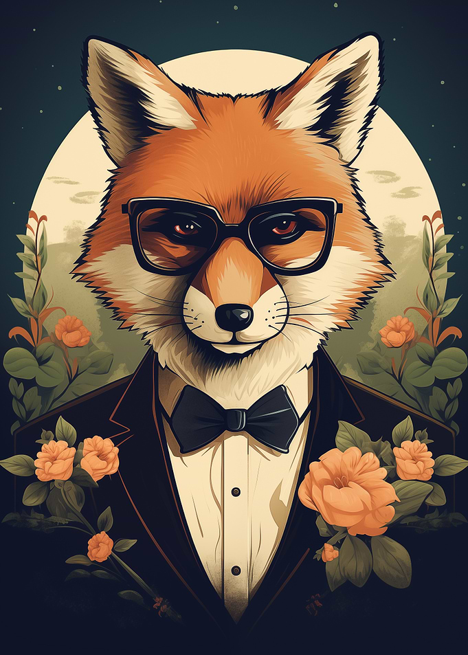 Dapper Fox Portrait