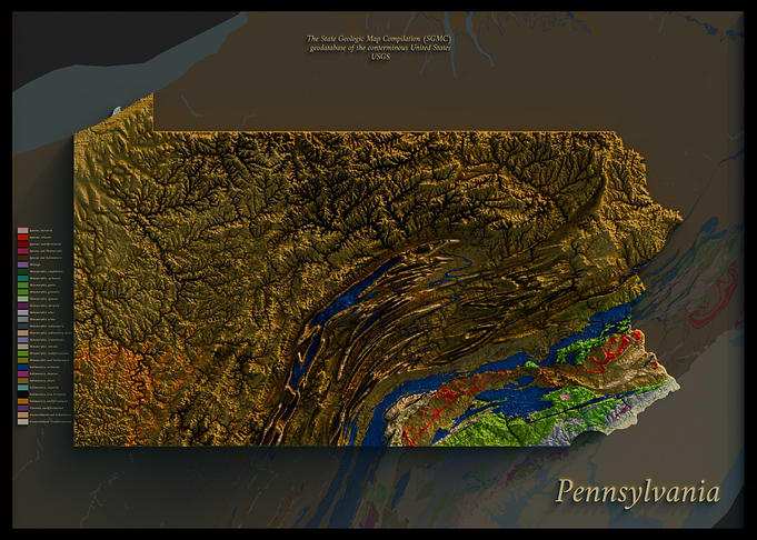 Pennsylvania Geological Map
