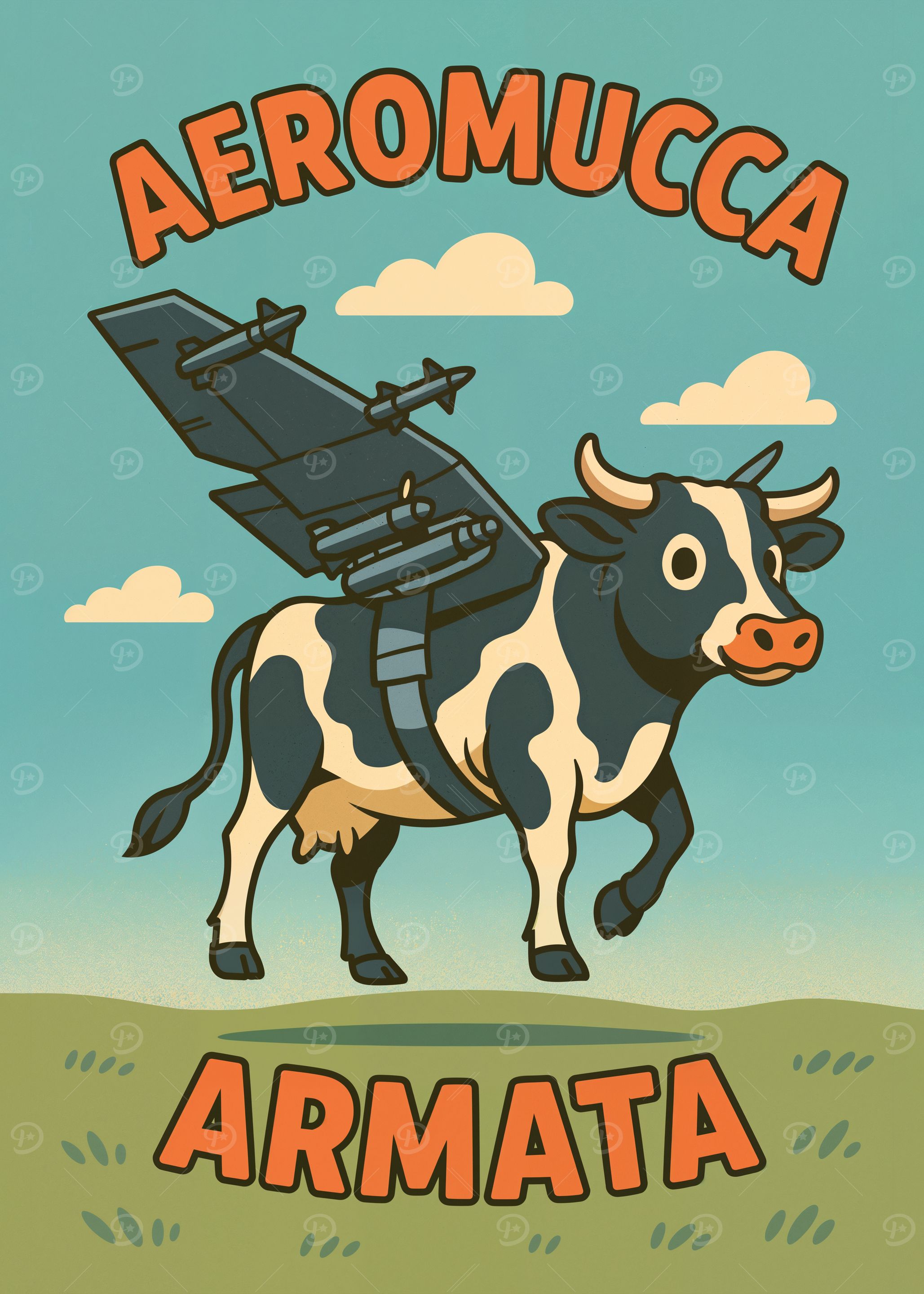 Aeromucca Armata - Italian brainrot animal meme