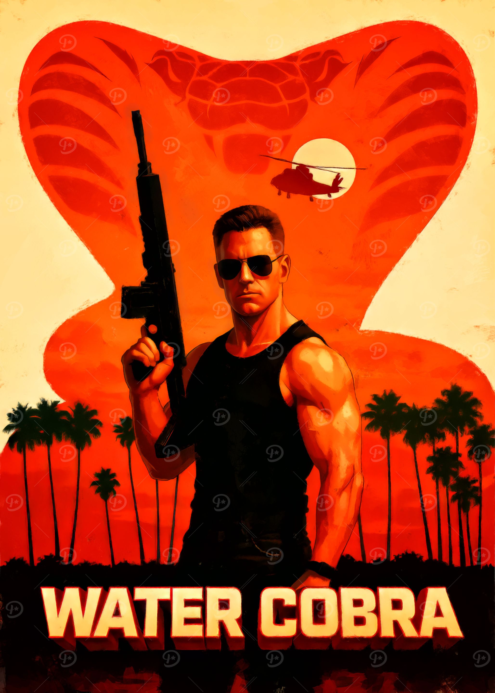 Water Cobra Action Movie Poster