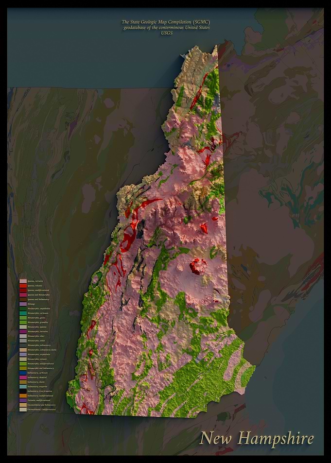 New Hampshire Geological Map