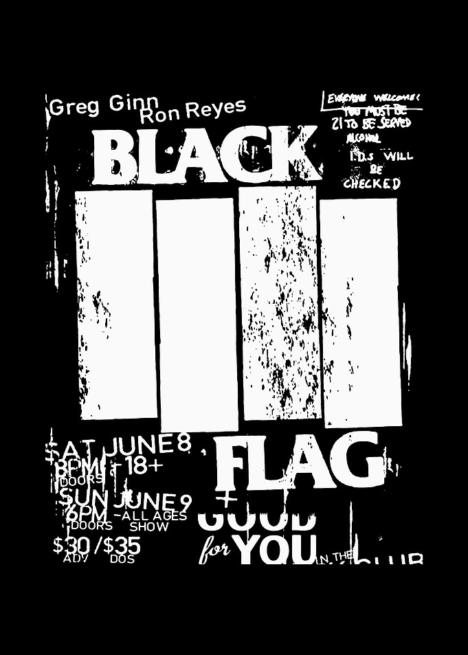 Black Flag Concert Poster