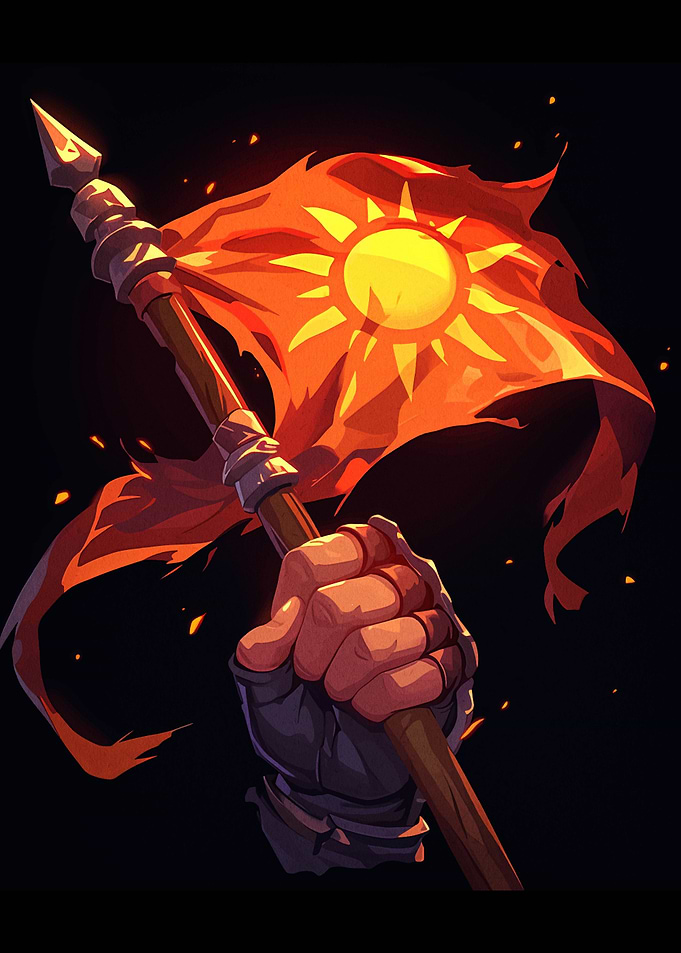 Sun Flag Held High