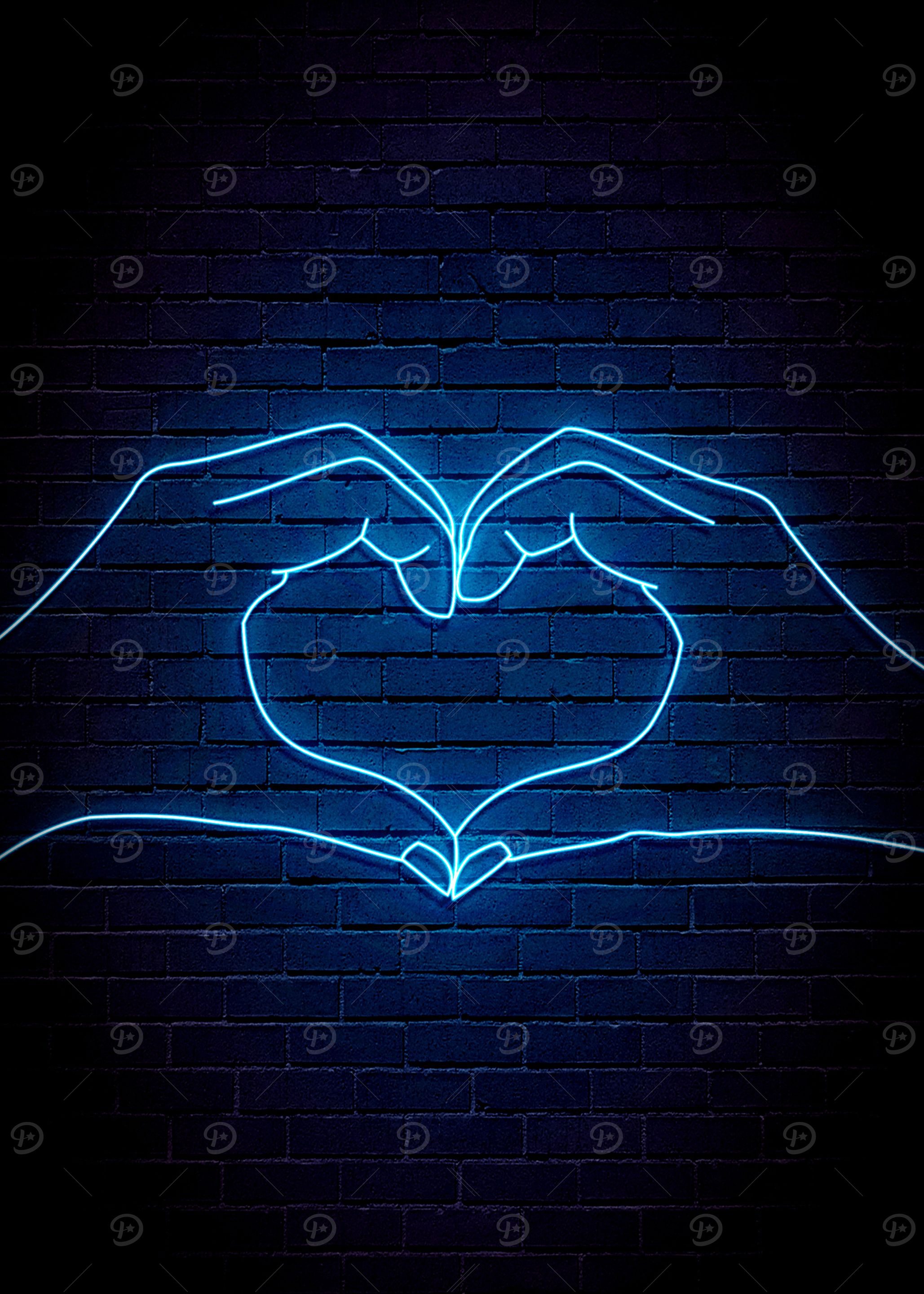 HEART HANDS Neon
