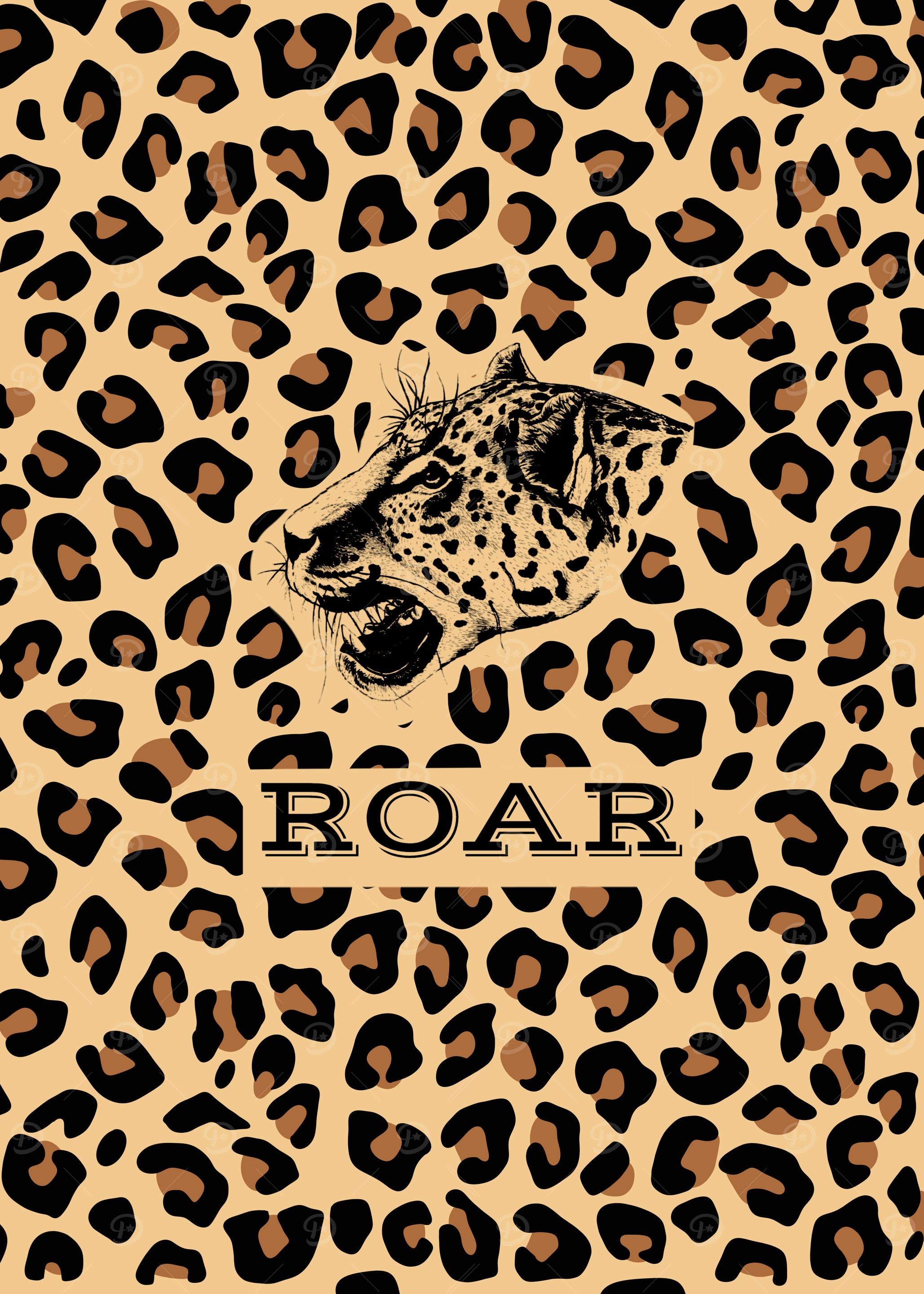 ROAR - Bold Leopard Pattern Statement Design