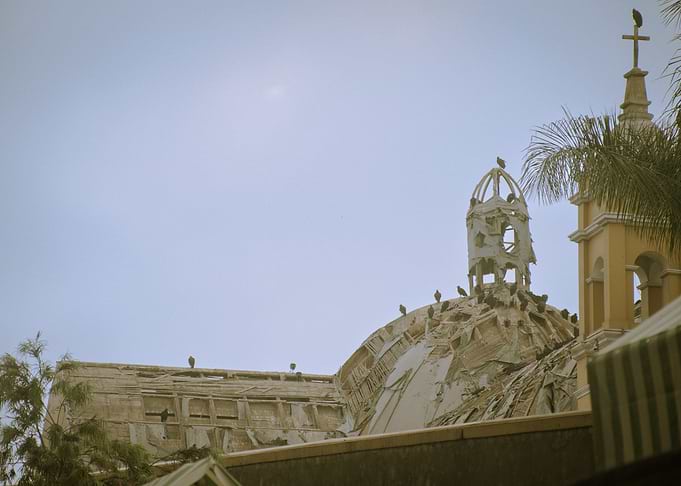 Church Dome with Birds