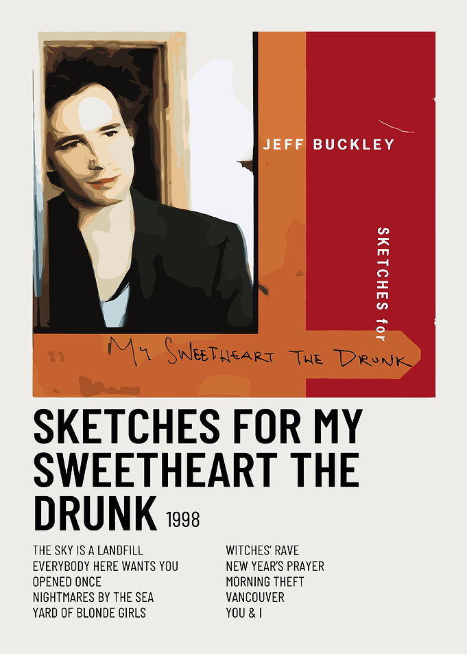 Jeff Buckley Sketches for My Sweetheart