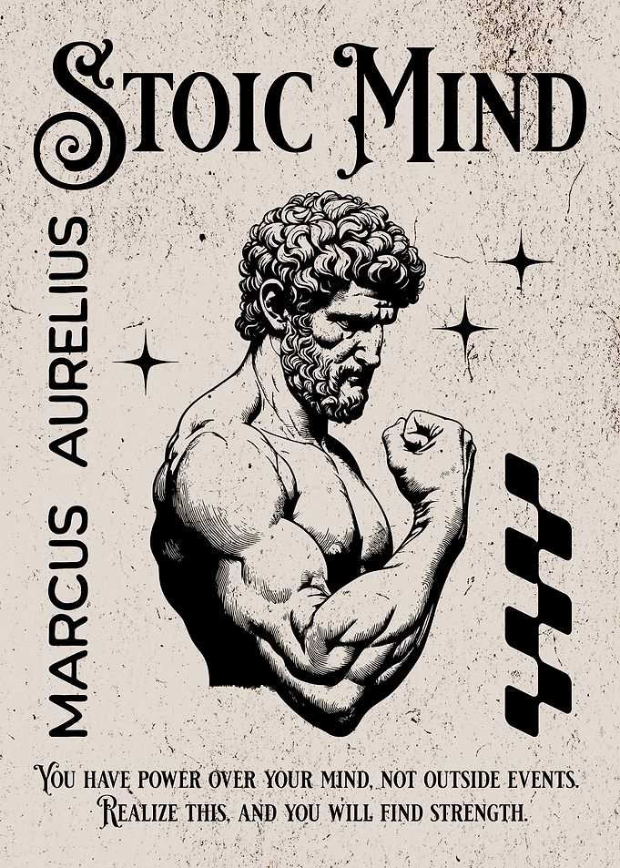 Stoic Mind Marcus Aurelius Poster