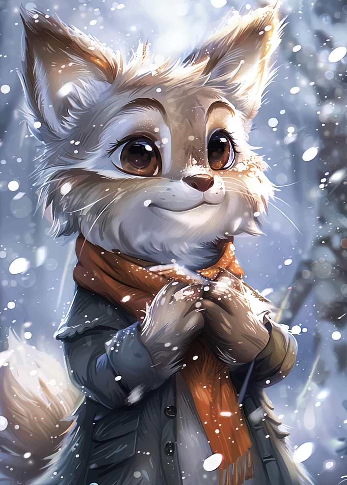 Winter Fox Portrait