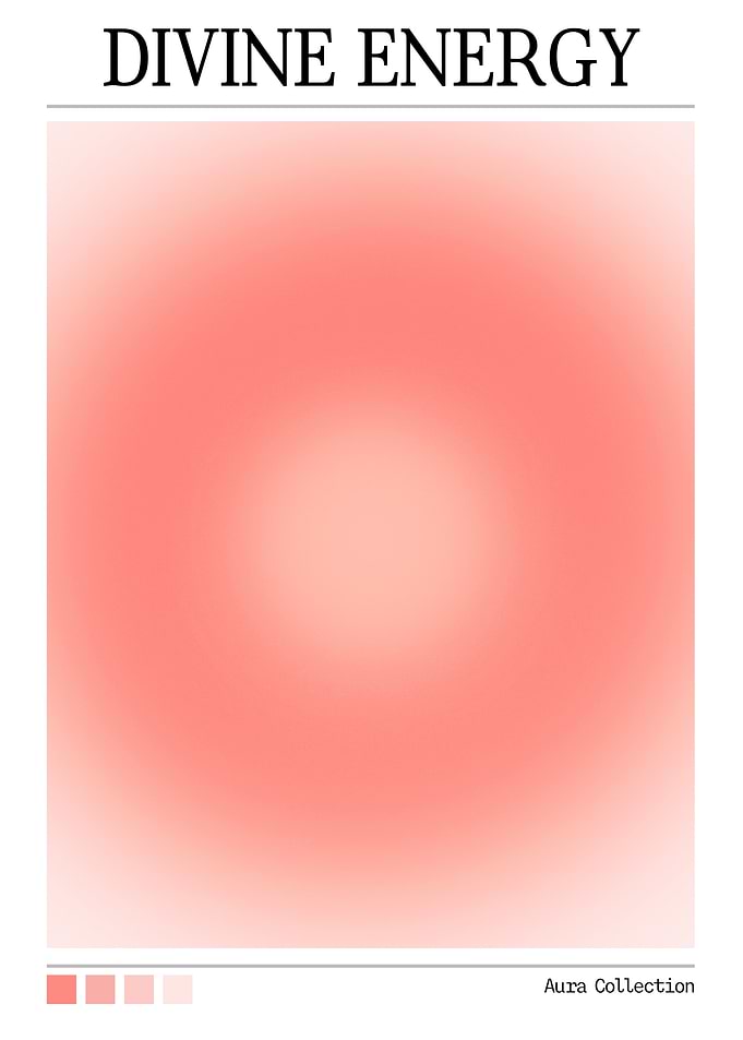 Divine Energy Aura Poster