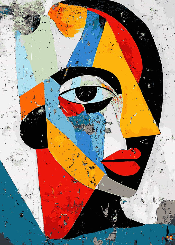Abstract Geometric Portrait