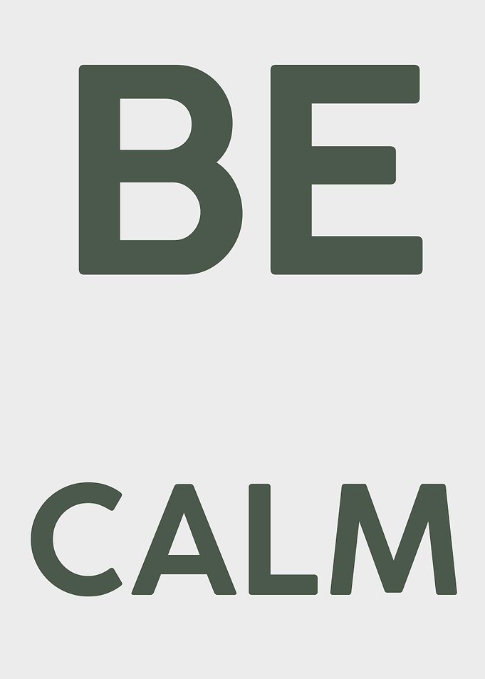BE CALM - Raw & Red