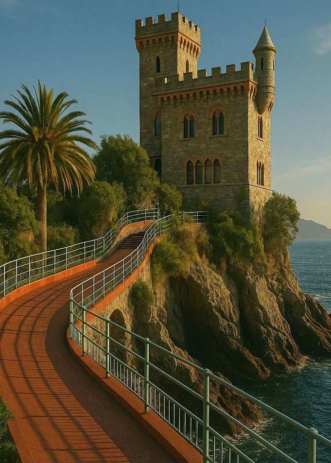 promenade in Genoa Nervi