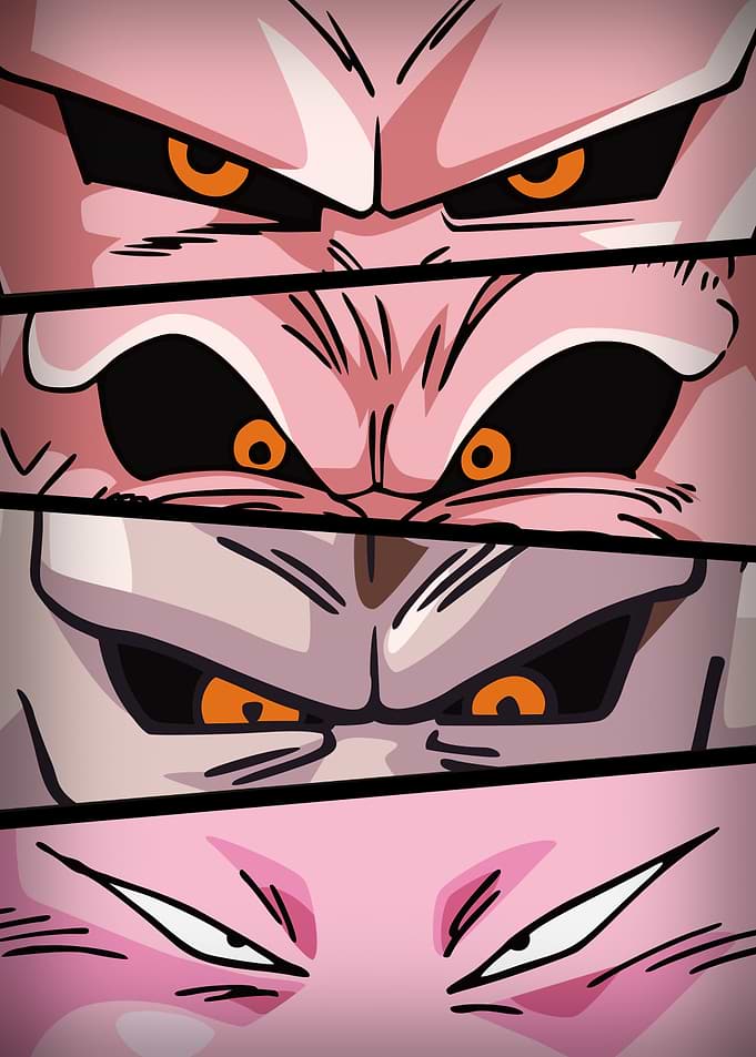 DBZ Eyes Buu Forms