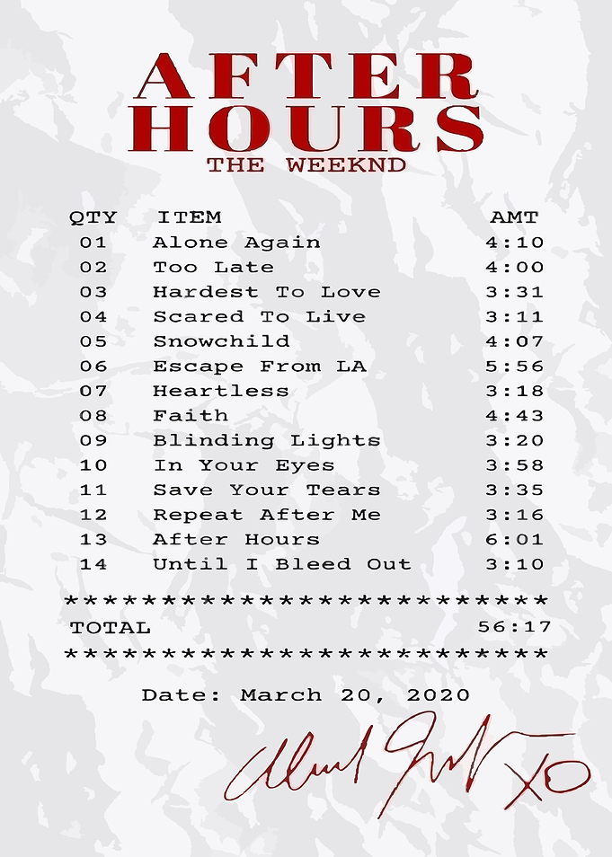 The Weeknd - After Hours Album