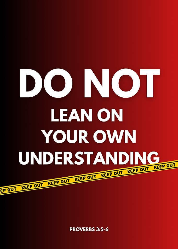Do Not Lean On Understanding Poster