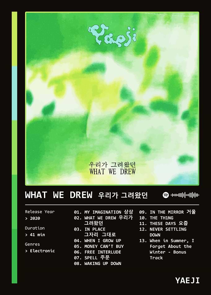 WHAT WE DREW 우리가 그려왔던 (2020) by Yaeji