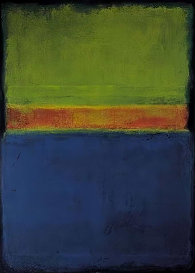 Abstract Color Block Painting