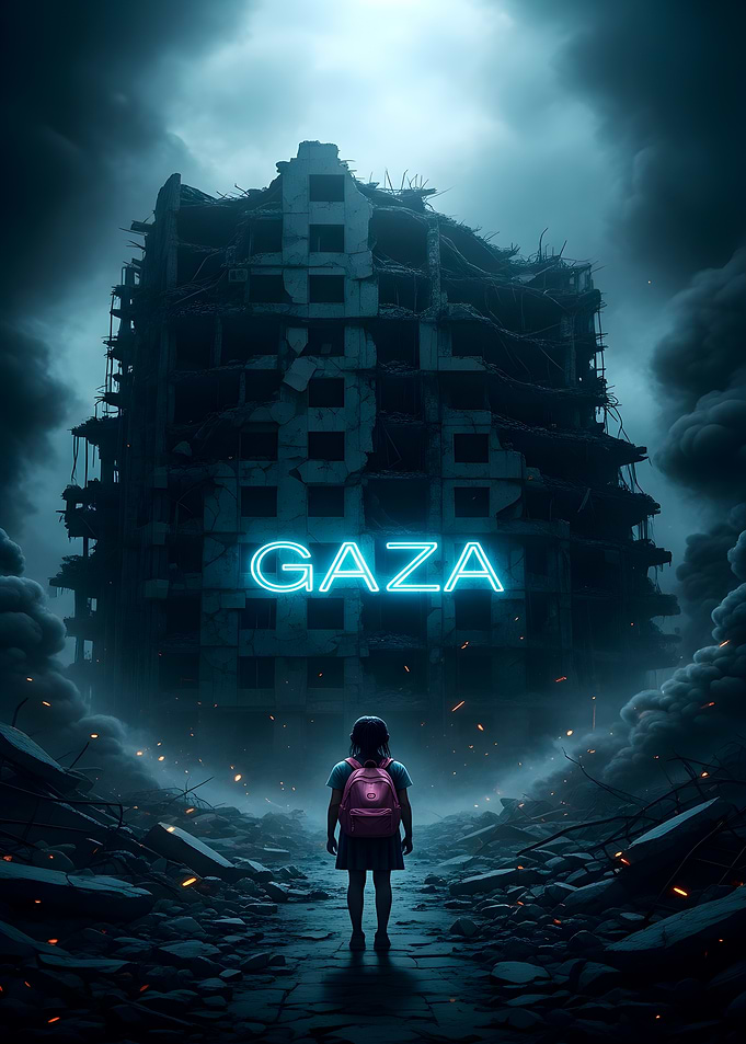 Gaza: Girl Amidst Ruins
