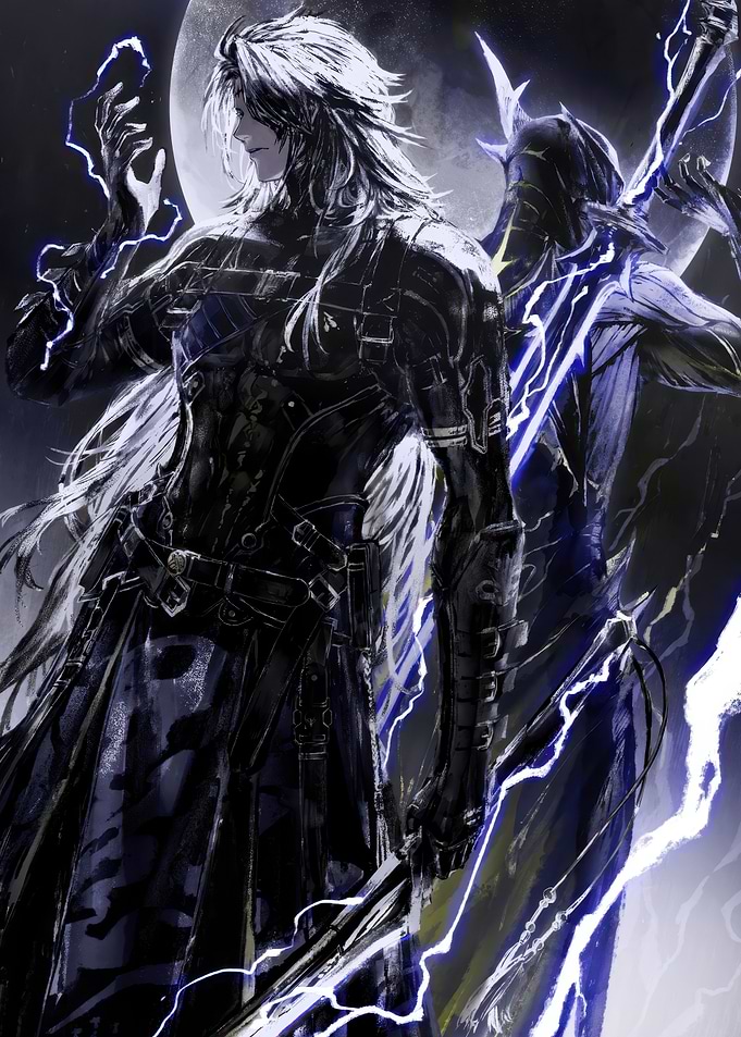 Fantasy Warrior with Lightning Powers