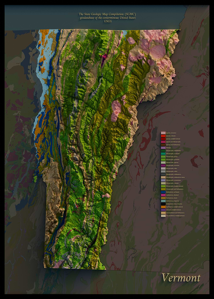 Vermont geolgocial Map
