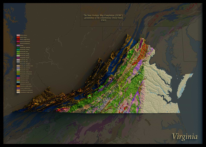 Virginia Geologic Map