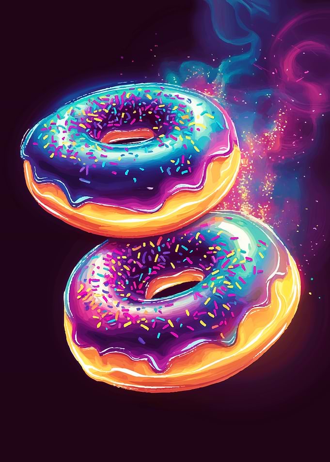 Colorful Donuts with Sprinkles