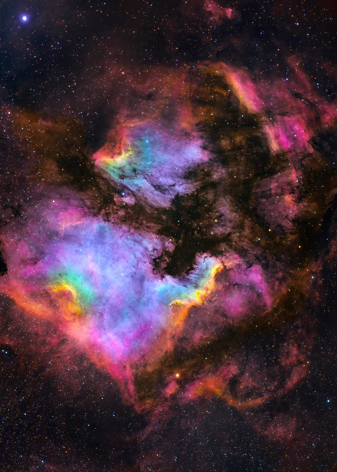 Colorful Nebula in Deep Space