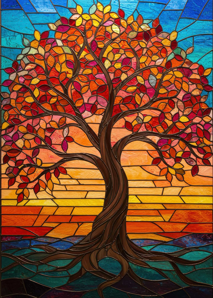 Stained Glass Tree of Life